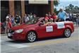 Grand Marshall of parade in car