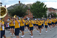 Marching band in parade