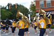 Marching band in parade
