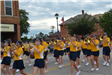 Marching band in parade