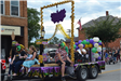 Decorated float in parade