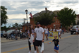 People walking in parade