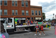 Decorated truck in parade
