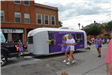 Decorated camper in parade