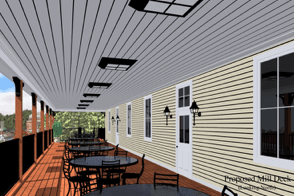 Rendering of Reservoir Mills With Patio