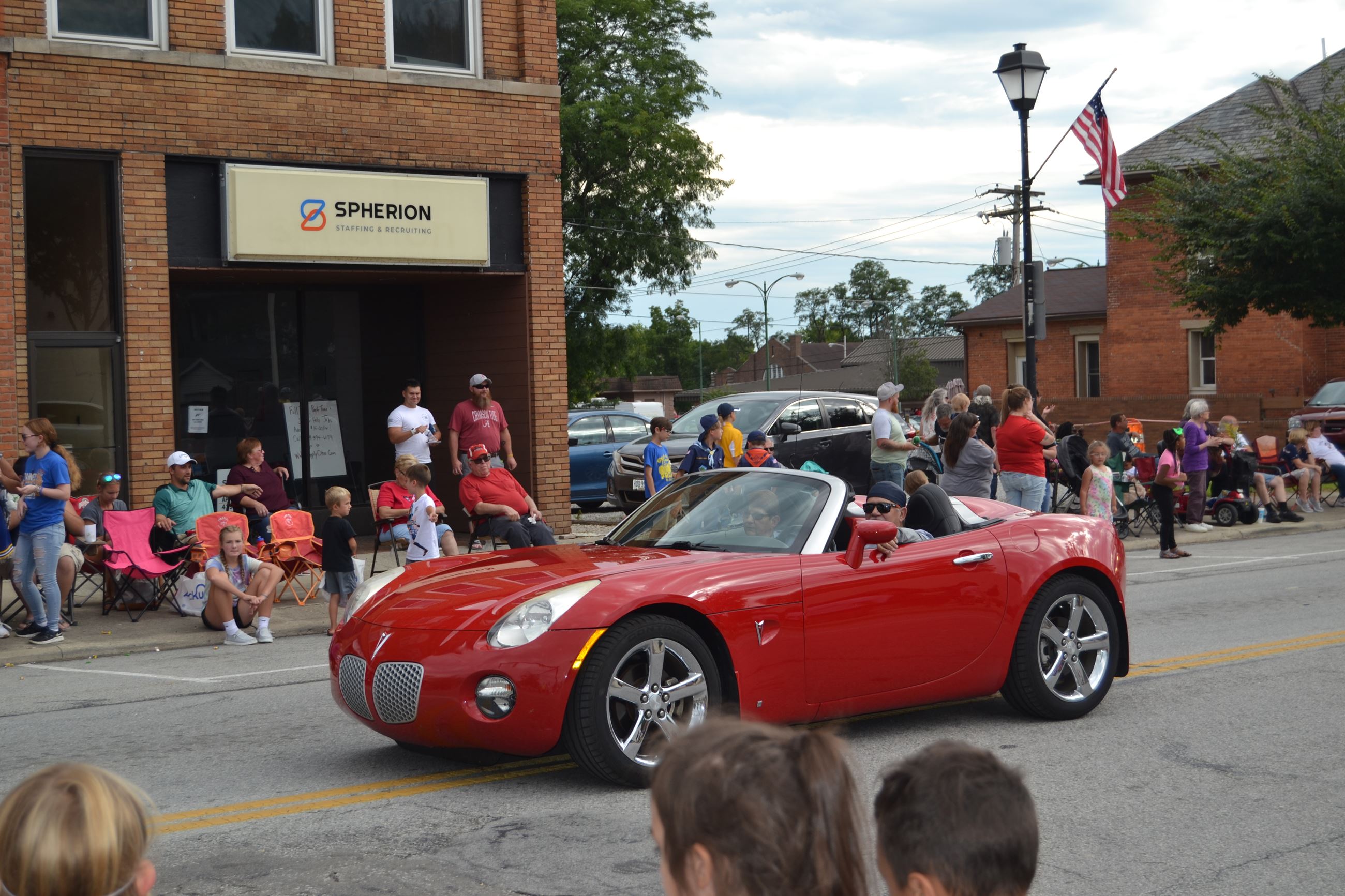 Convertible car in parade