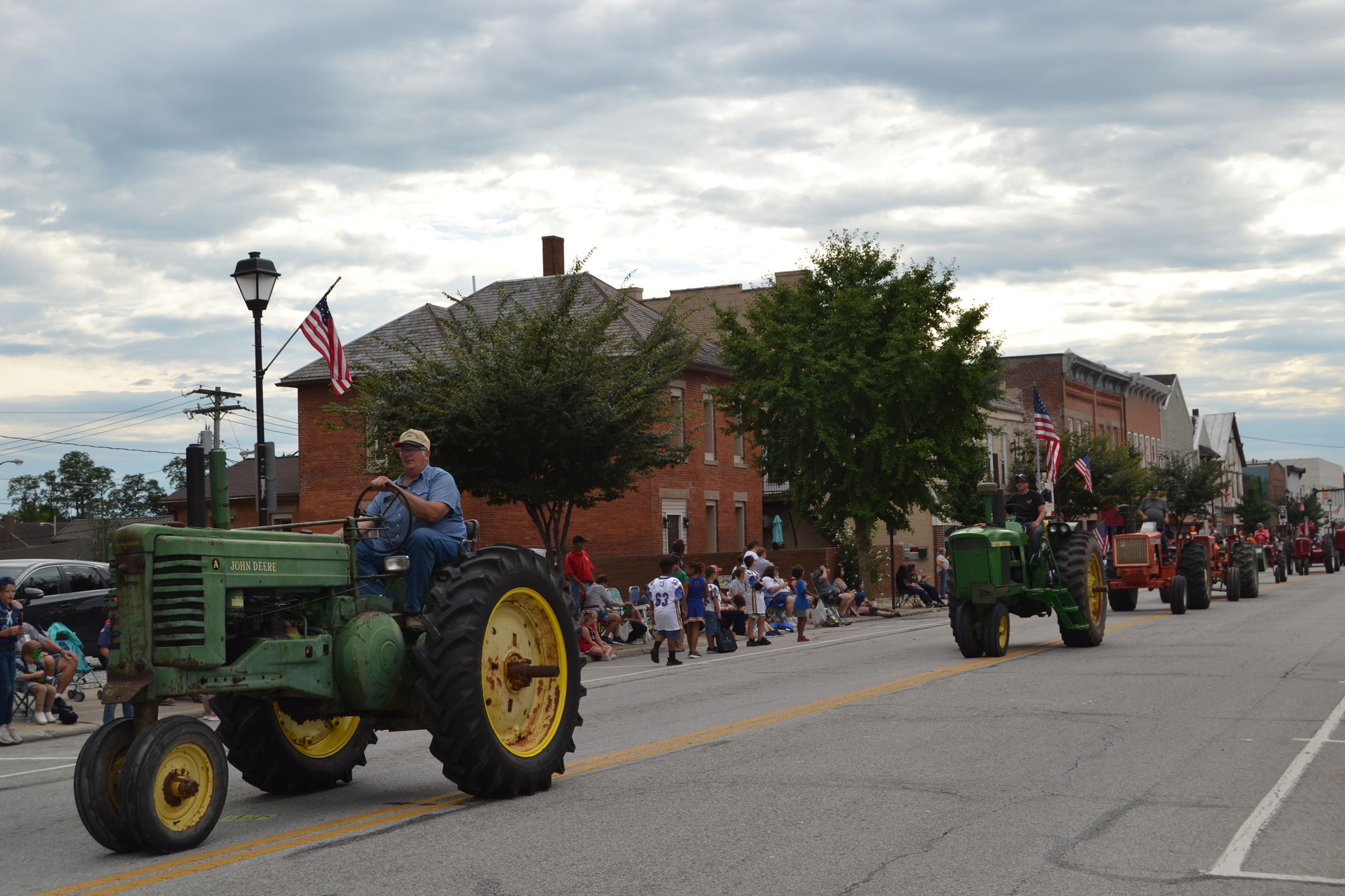 Tractors in parade