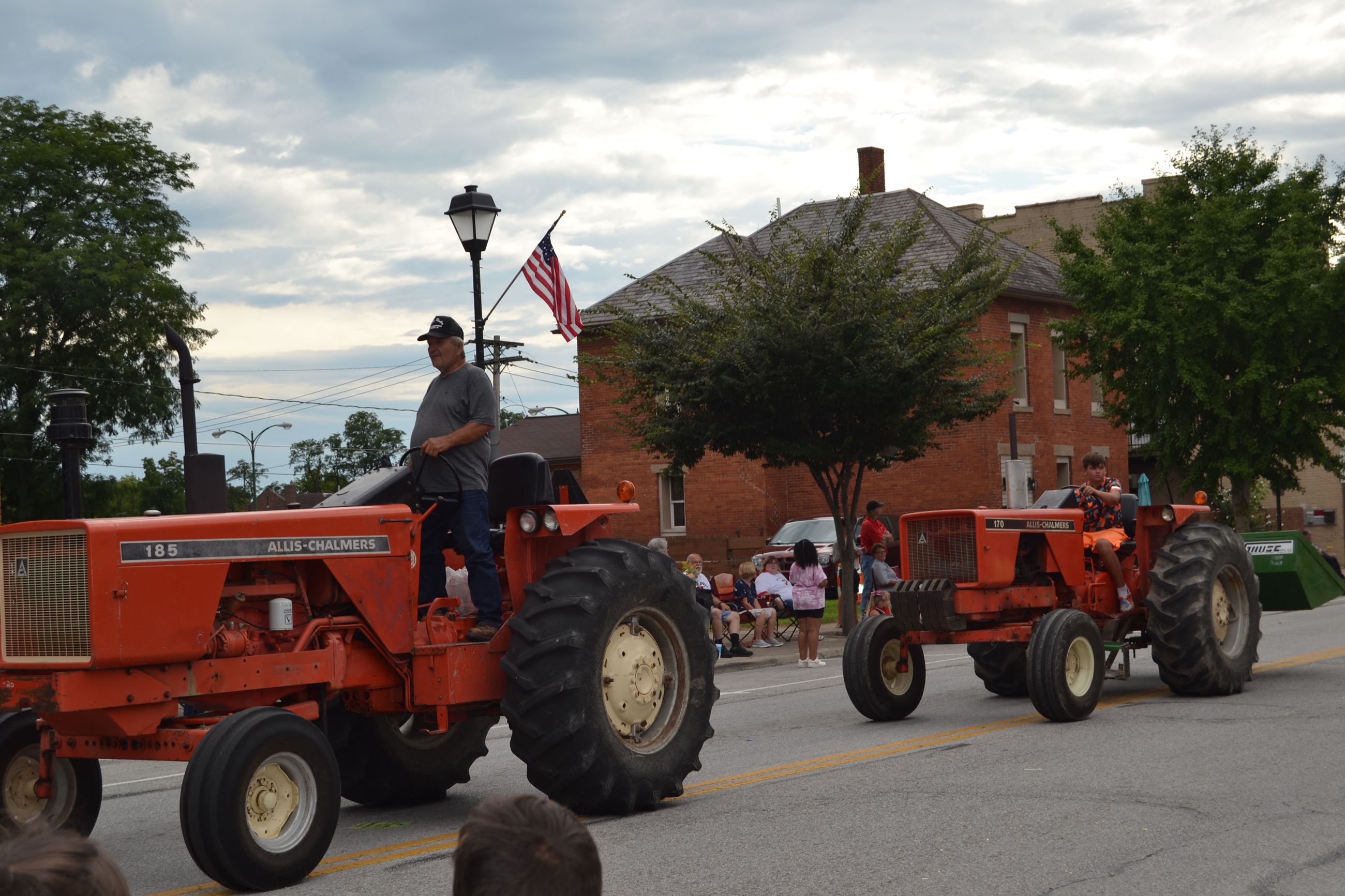 Tractors in parade