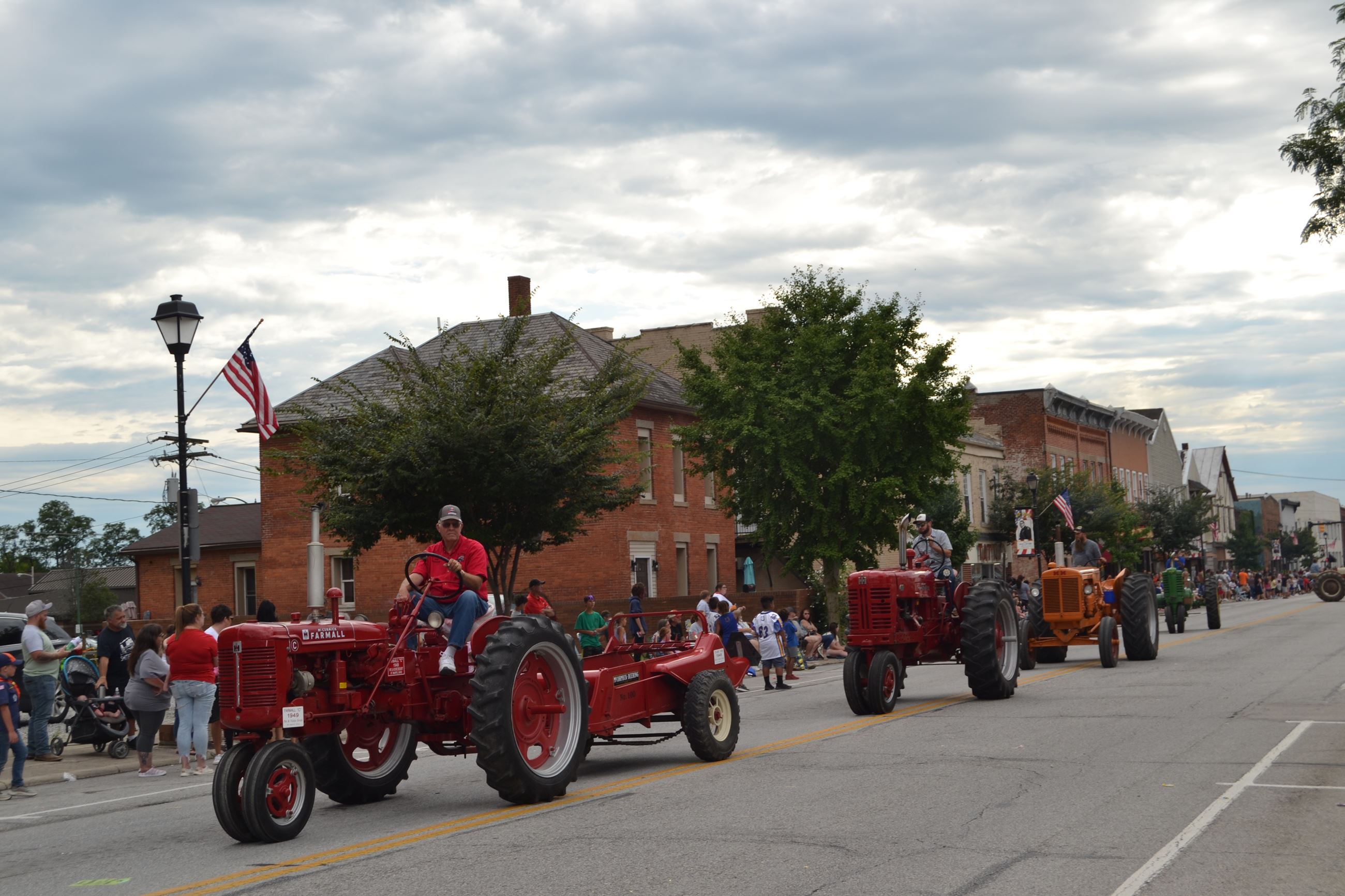 Tractors in parade