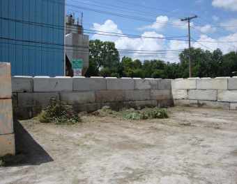 Empty Yard with Clouds in the Sky