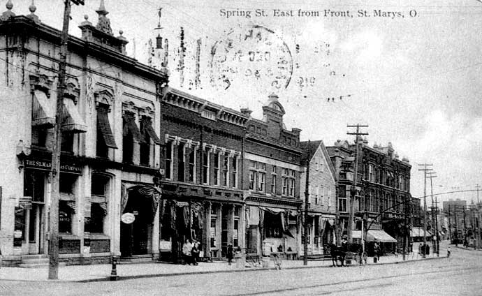 Spring Street East From St Marys Ohio
