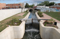 Small River with Land on Each Side