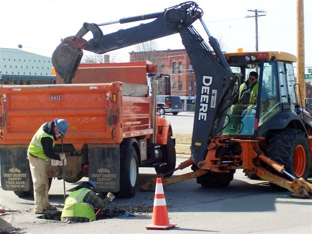 Heavy Equipment Loading Truck